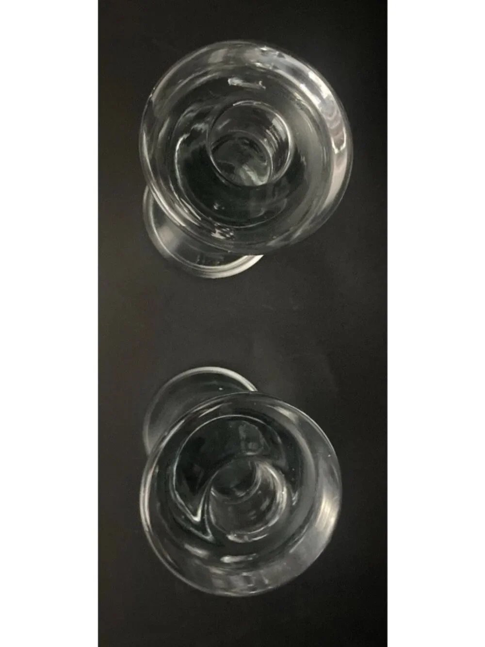 Set of 2 Danish Holmegaard Per Lutken Signed Taper Candle Holders  4.25”